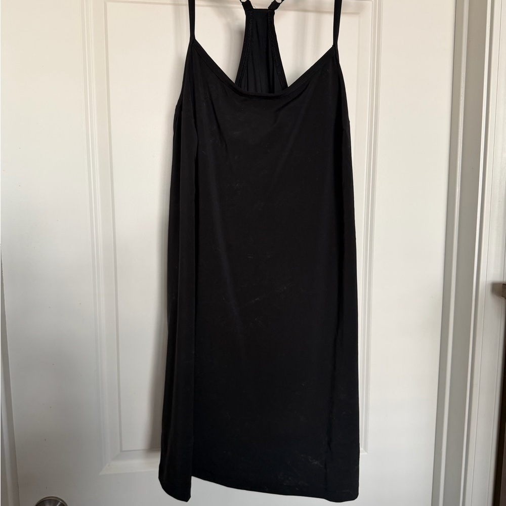 All in Motion Black Backless Dress